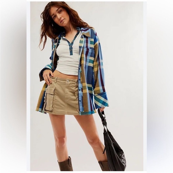 Free People We The Free So Long Summer Plaid Top - Picture 2 of 12